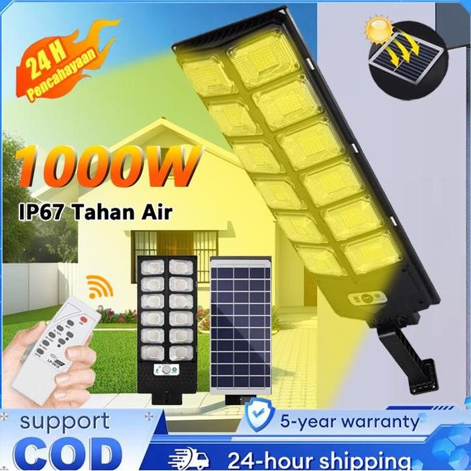 

Lampu Kuning Cahaya Surya Lampu LED Surya Lampu Taman Surya Lampu Taman Surya Lampu Panel Surya, IP67 Tahan Air + Sensor Gerak