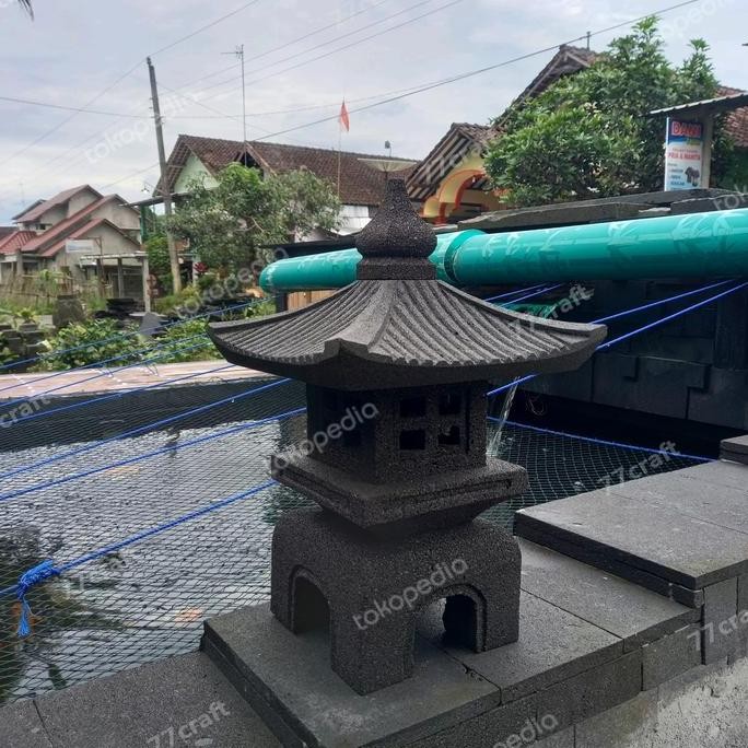 

japanese stone lantern / lampu taman dari batu / lampu taman jepang