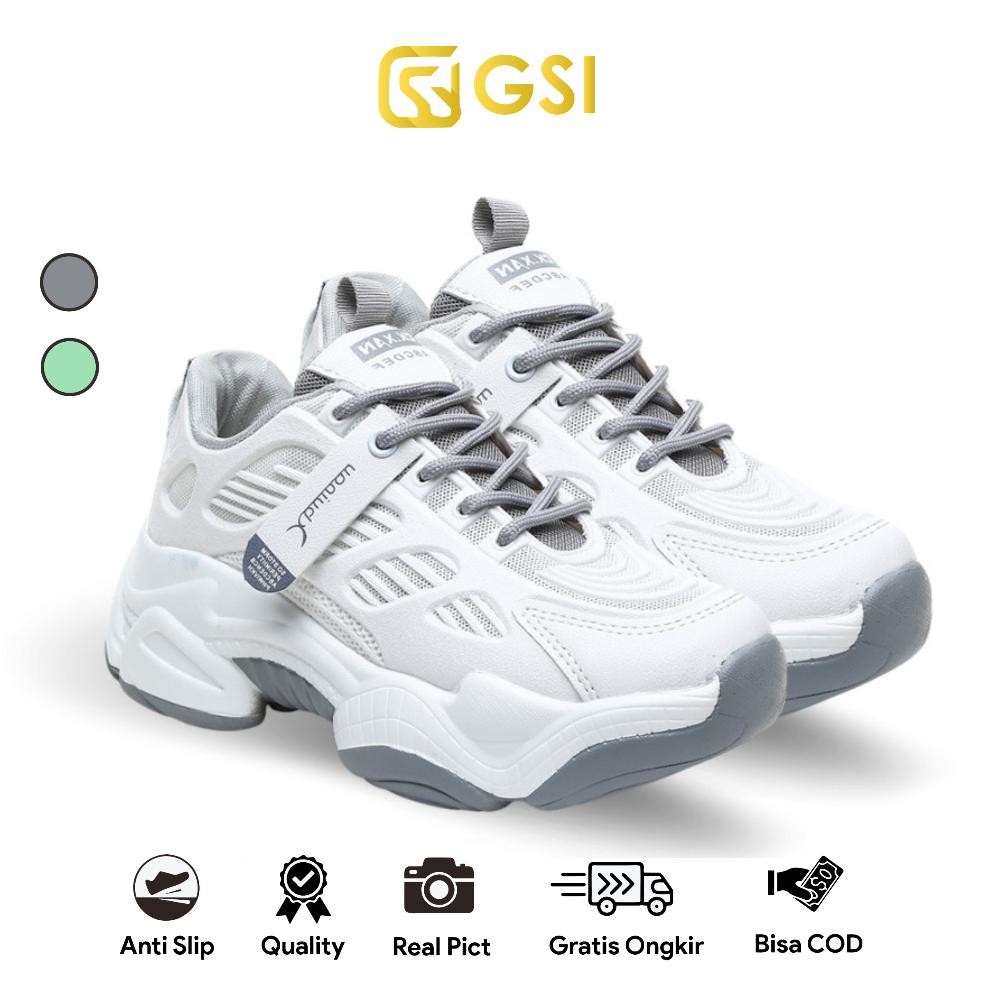 GSI Donna 0055 Sepatu Sneakers Wanita Model Tinggi Casual Trendy 37-40