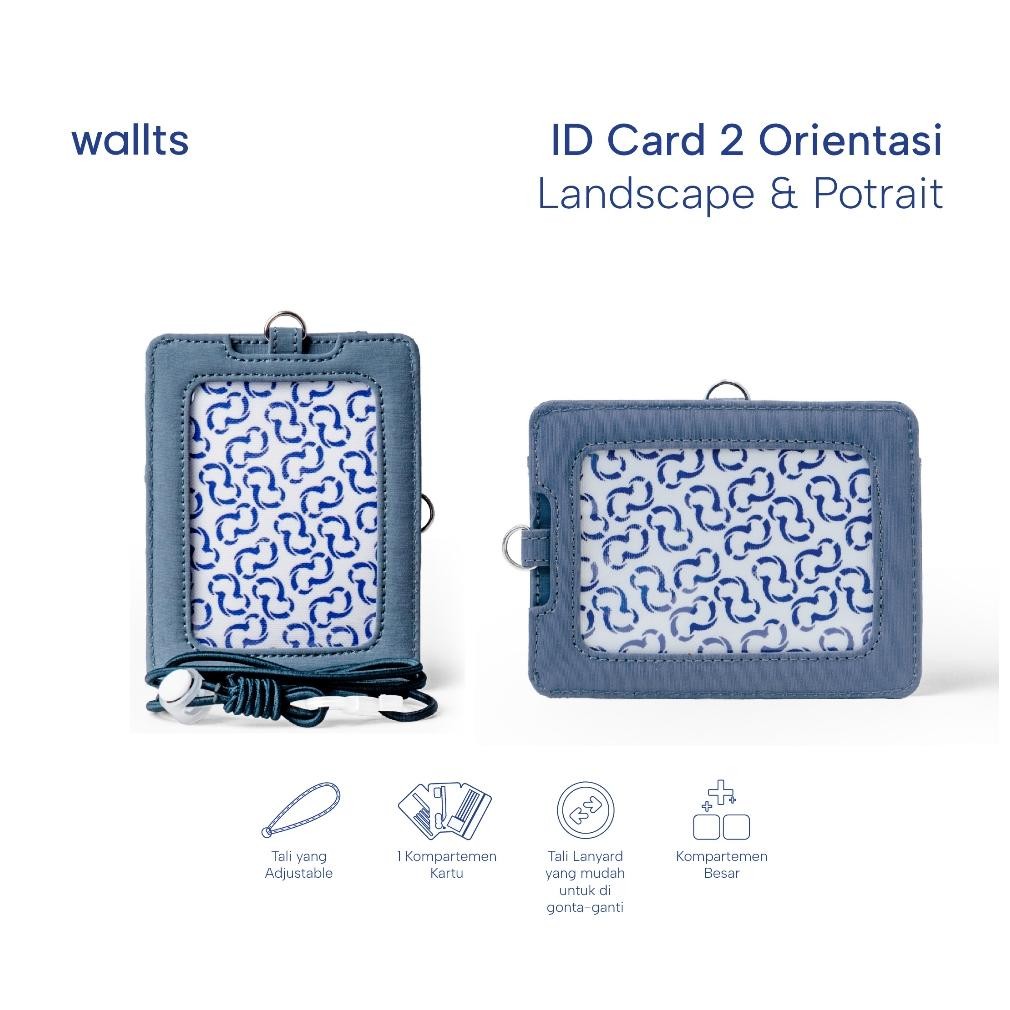 

READY STOK Wallts Orient - Lanyard Name Tag Id Card Pria Wanita Portrait/vertikal Landscape/horizontal Siap kirim