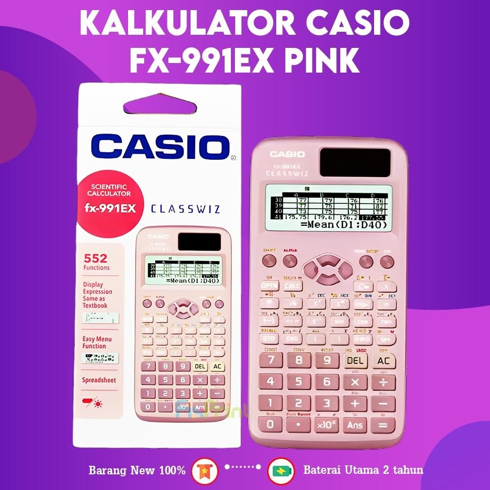 

TERMURAH Kalkulator Casio FX-991EX Blue Pink Hitam Black, Calculator Scientific Kalkulator Ilmiah Standar FX-991EX New Original Bergaransi Resmi Siap kirim