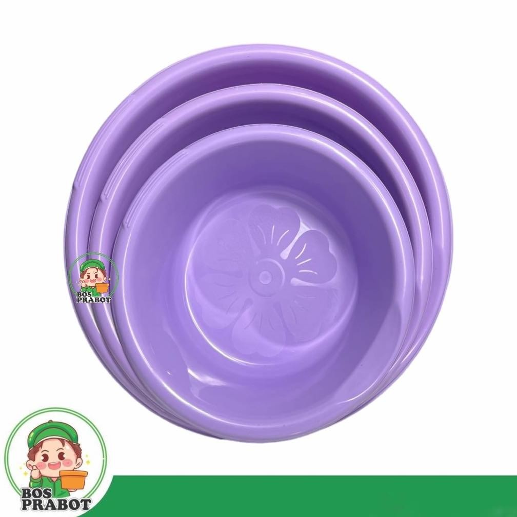 HJK BASKOM BERANAK ISI 3 / BASKOM PINK / BASKOM UNGU / BASKOM PLASTIK BERANAK 3 PCS / BASKOM MINIMAL