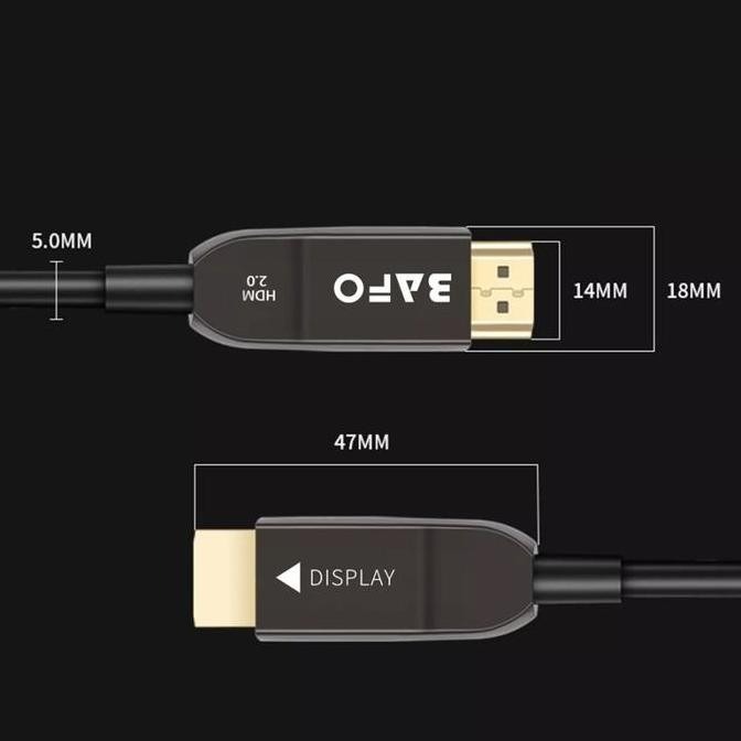 Kabel Bafo Hdmi Fiber Optic/Optik 100 Meter New Stok