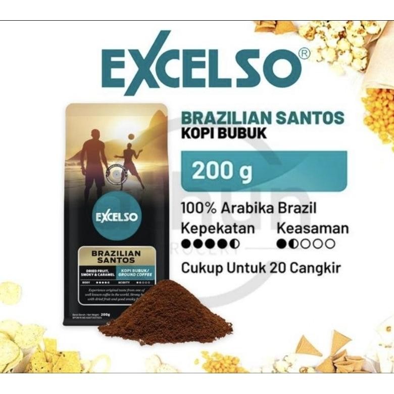 

NEW!!! EXCELSO KOPI BUBUK BRAZILIAN SANTOS 200GRAM