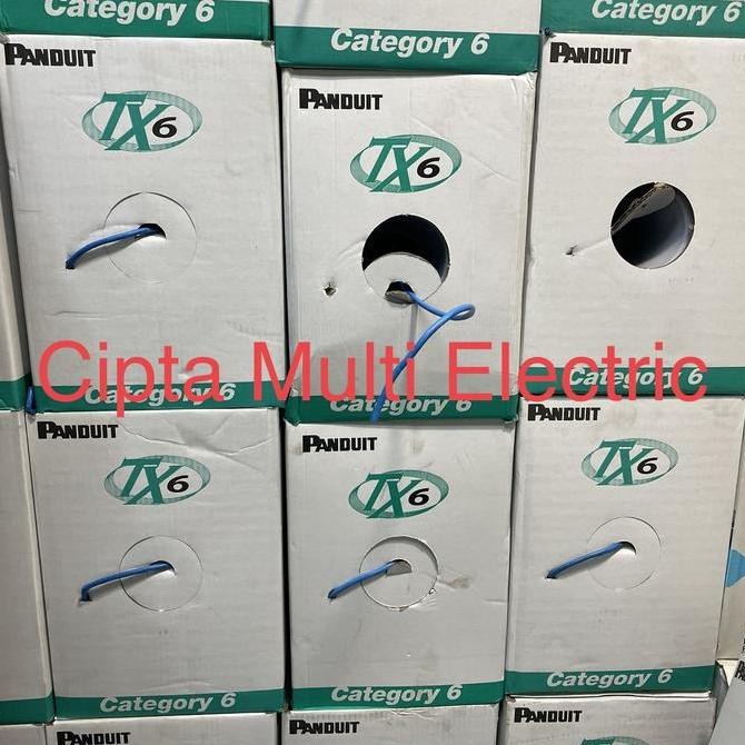 Kabel Utp Panduit Tx6 Cat6 / Utp Cat6 Panduit Tx6 Biru 305M / Utp Tx6 New Stok