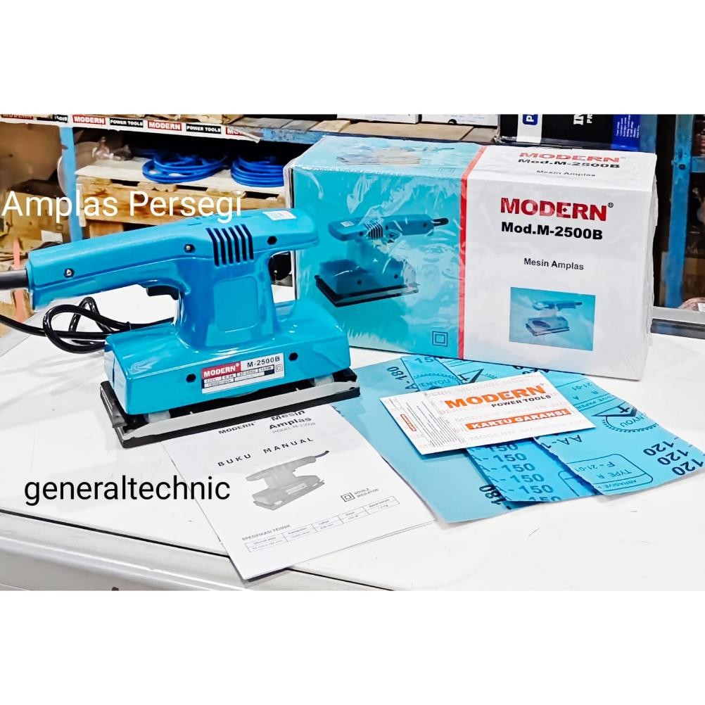 NEW Mesin Amplas Modern M2500B (Persegi)  / Mesin Amplas Modern M2540 (Kotak) Mesin Amplas Getar Mod