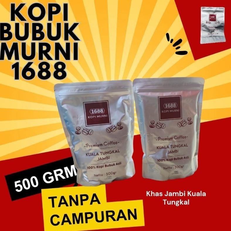 

NEW!!! Kopi Bubuk Premium 1688 Khas Kuala Tungkal Jambi 500 Gram