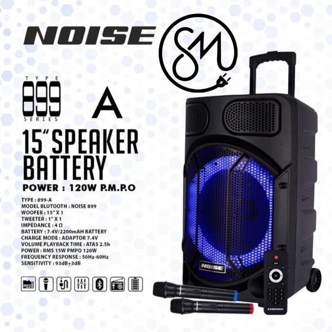 Speaker Bluetooth Portable Wireless Meeting Noise Ns-899 A 15 Inc New Stok