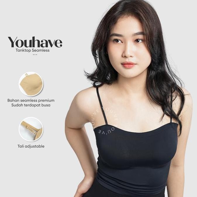 TANKTOP SEAMLESS BH BRA PUSH UP BRALETTE CROP TOP ANTI NYEPLAK 100187