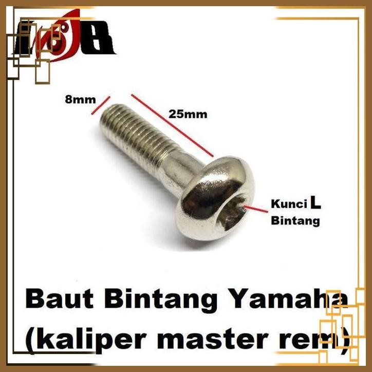[LGM] BAUT BINTANG KALIPER CAKRAM YAMAHA MASTER REM KUNCI L