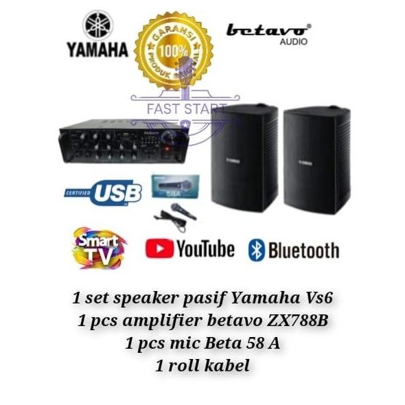 Paket Sound System Yamaha Vs6 Betavo New Stok