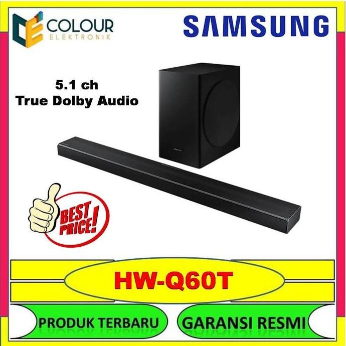 Samsung Soundbar 5.1Ch Hw-Q60T | Hwq60T | True Dolby Audio New Stok