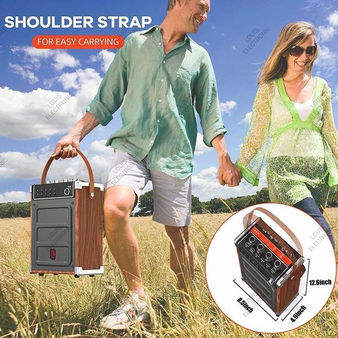 Speaker Portable Aktif Yamada Ymd-69Bt + 2Mic Wireless Tws System New Stok