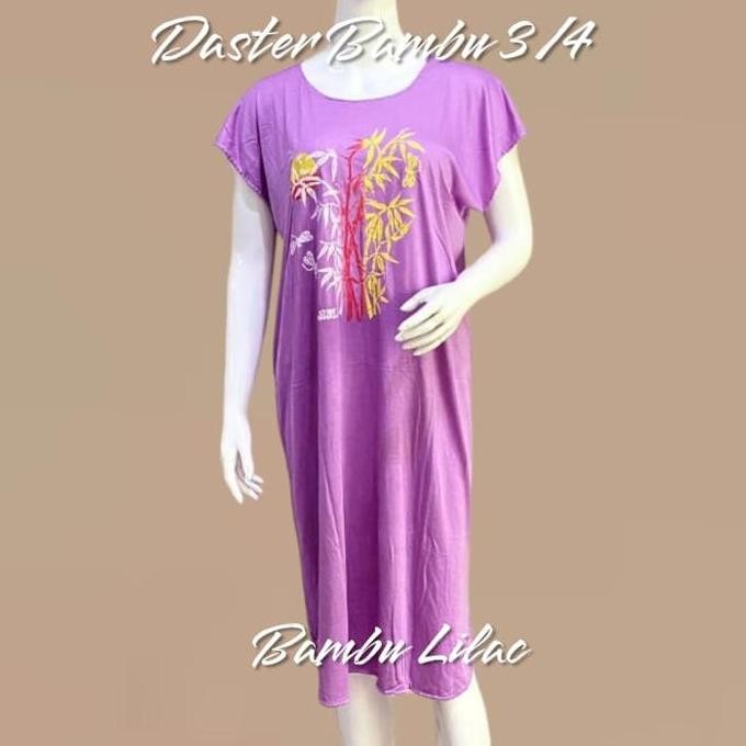 DASTER BALI BAMBU 3/4 JUMBO OLEH OLEH KHAS BALI-BEST RAYON BALI WANITA KAOS MOTIF CANTIK PANJANG