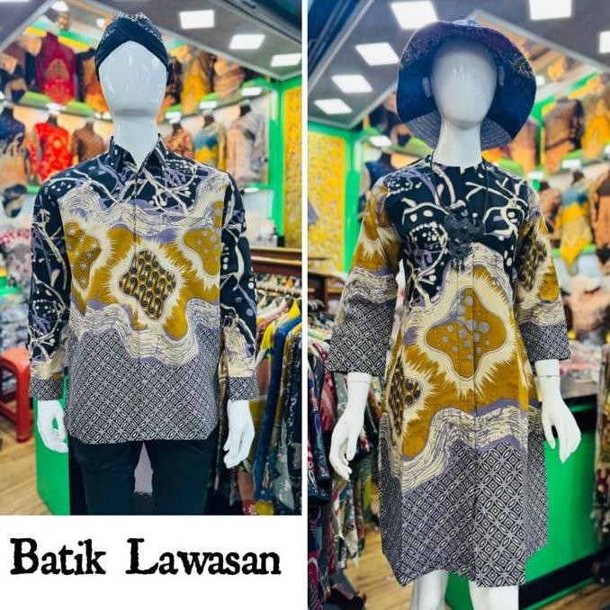Tersedia seragam batik qistina batik dress batik full lapisan