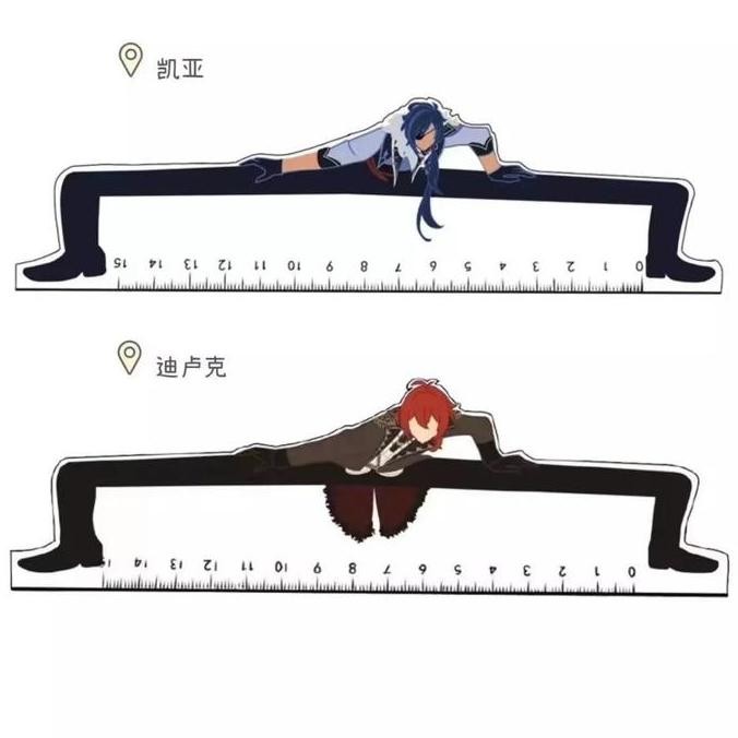 

GAME GENSHIN IMPACT COSPLAY ZHONGLI 3D DIY RULER WRIOTHESLEY AYATO TARTAGLIA ANIME 15CM STATIONERY HALLOWEEN GIFT FOR KIDS