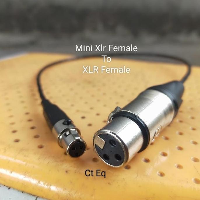 Mini Xlr Female To Xlr Female Lidge Ta3F To Xlr  Female To Female New Stok
