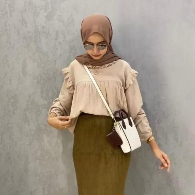 (Expert) DAISY BLOUSE | ATASAN WANITA CRINKLE | BLOUSE CRINKLE TERBARU