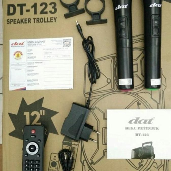 Speaker Portable Meeting Dat Dt-123 12"Inch Original - Bt & Usb New Stok