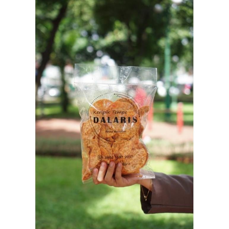 

PJ Keripik Tempe Dalaris 250gr Rasa PEDAS Cemilan Enak Kerupuk Tempeh