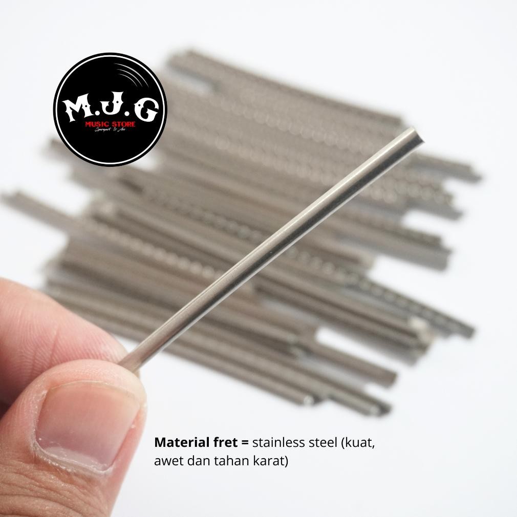 fret fretwire gitar or bass akustik or elektrik stainless steel medium jumbo 2.7mm korea premium spe