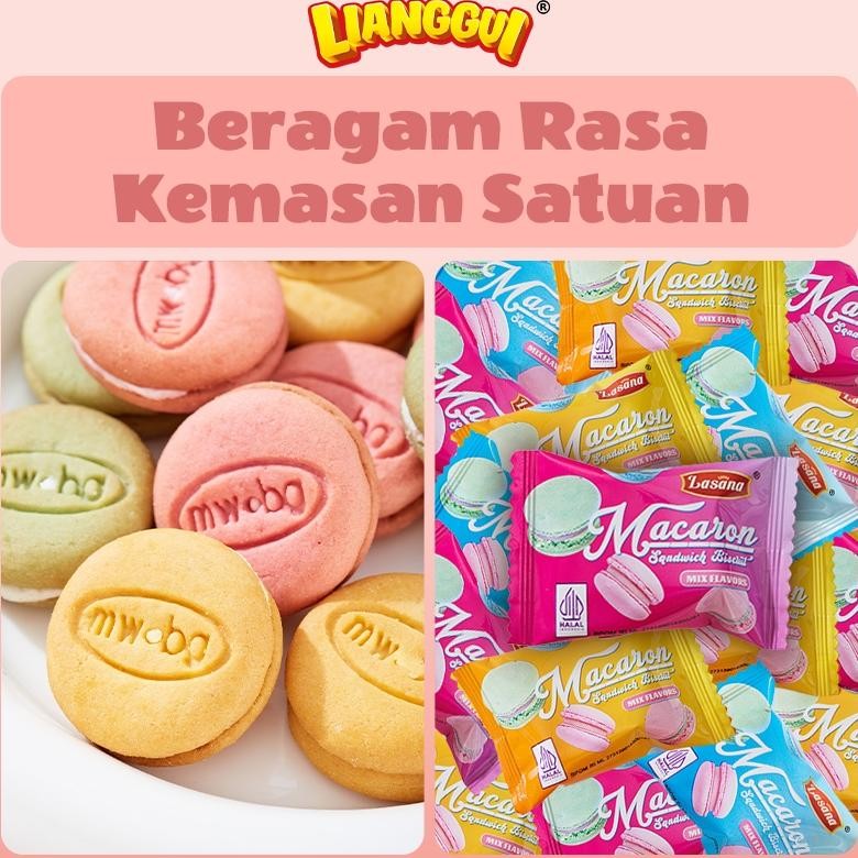 

PJ 30+30Pcs Lianggui Biskuit Susu Isi HALAL Renyah Lumer Snack Enak untuk Sekolah Kantor & Piknik