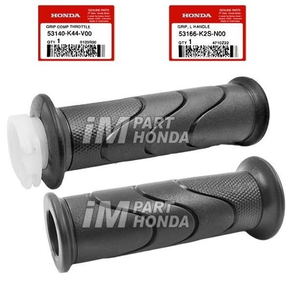 AHM ORIGINAL Handgrip Handfat Pedal Gas Kiri Kanan Honda Vario 125 Vario 150 Old Led 2015 2016 2017 