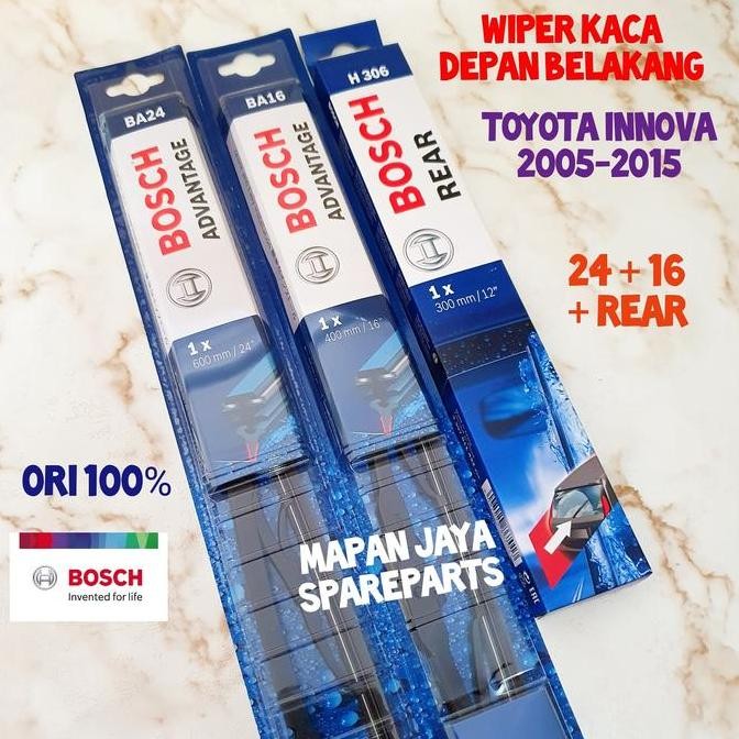 . Wiper Set Innova Depan-Belakang Komplit BOSCH