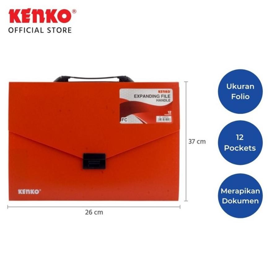 

Map Sekat / Expanding File Ukuran Folio Kenko Tas Handle