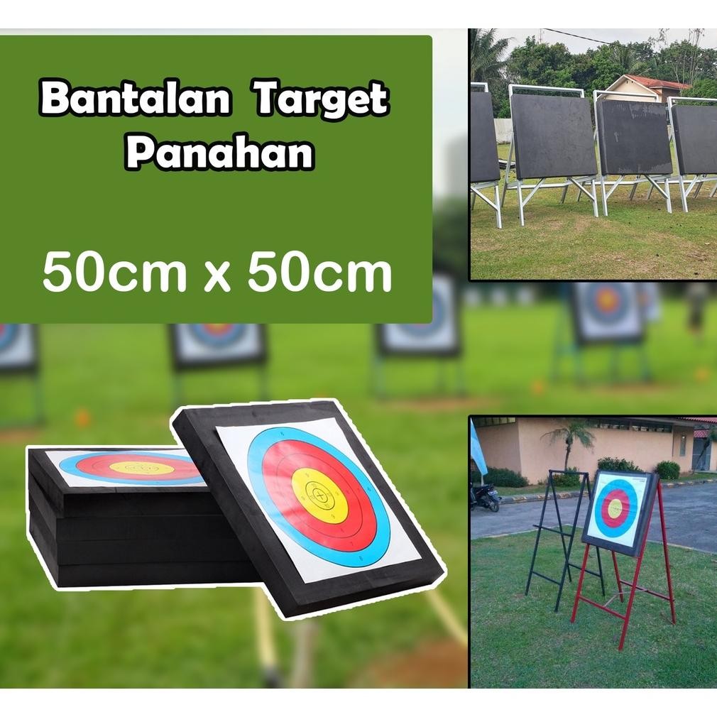 Spon Target Panahan Bantalan Target Panah 50x50cm Eva Archery