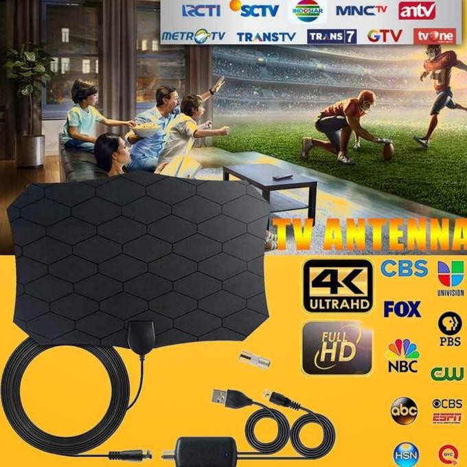 ORIGINAL ANTENNA TV DIGITAL INDOR SUPER JERNIH ANTENA ANALOG TAFFWARE