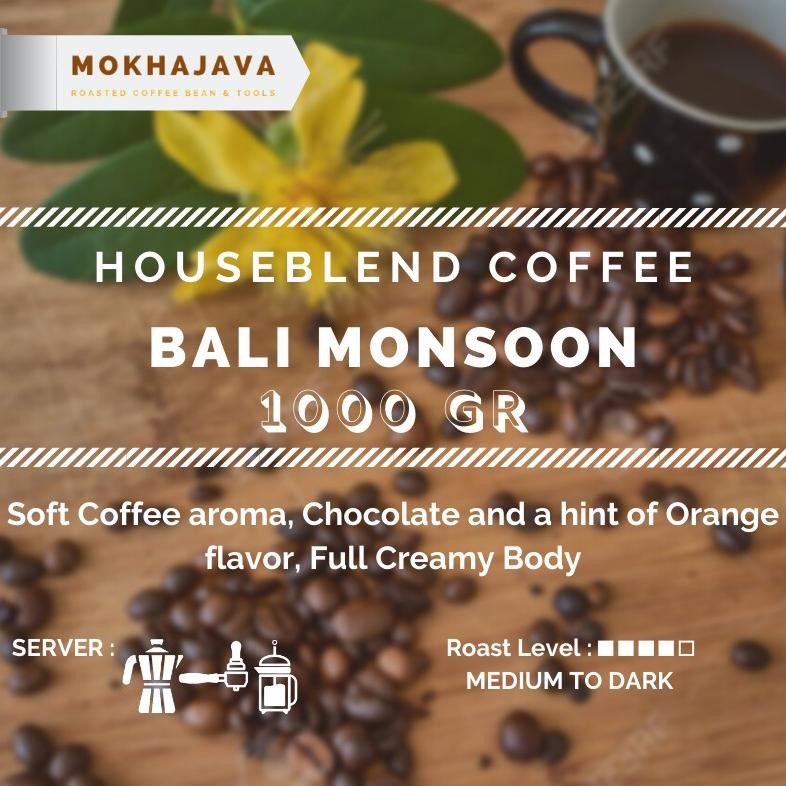 

Paling dicari Bali Monsoon Houseblend Arabica Robusta Blend Coffee Bean Biji Kopi Arabika 1000gr