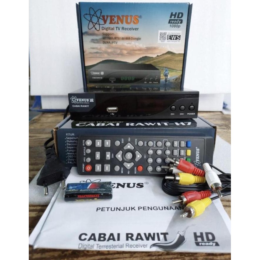 VENUS CABAI RAWIT STOP BOX TV DIGITAL DVB T2 DVBT2 VENUS CABE RAWIT