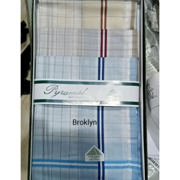 Pyramid saputangan pria isi 6 pis AST