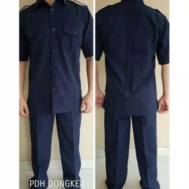 Tersedia baju seragam pemda dinas pns pdh pria biru dongker