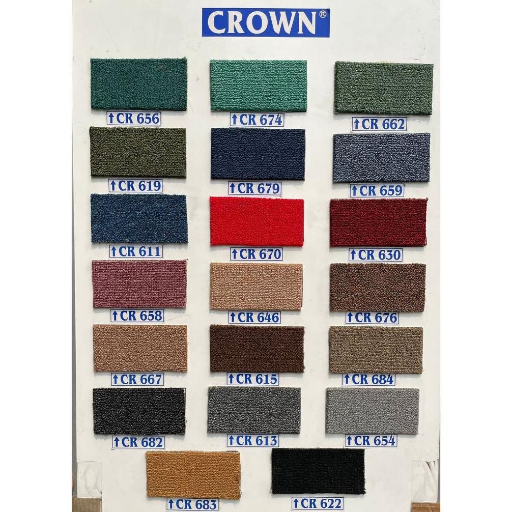 NEW Karpet lantai karpet Kantor karpet musolah karpet hotel karpet sekolah meteran crown lebar 4mete