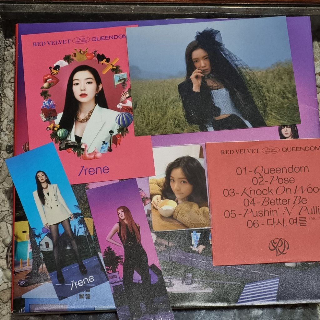 queendom red velvet irene unsealed full set include poster in tube irene latte