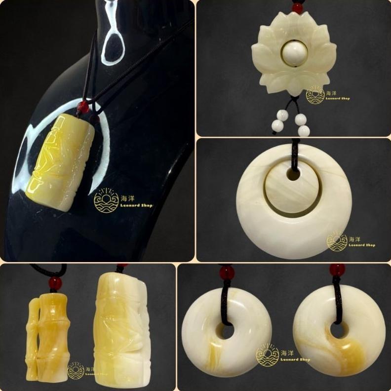 LIONTIN KULIT KERANG ASLI 100% PUTIH SERAT EMAS / PUTIH MUTIARA BAHAN SUPER BERKUALITAS NATURAL ALAM