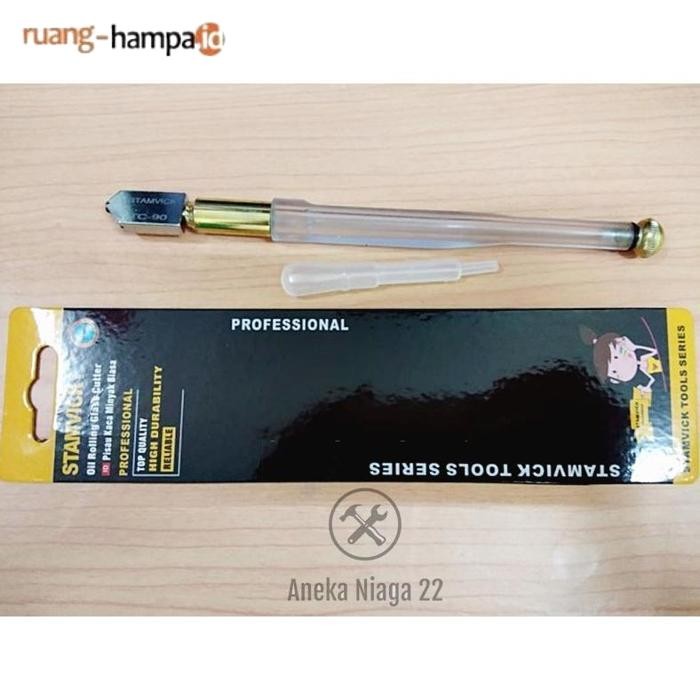 Promo Aneka - Pisau Potong Kaca Akuarium Nako Stamvick Transparan Oil Cutter Intan An22
