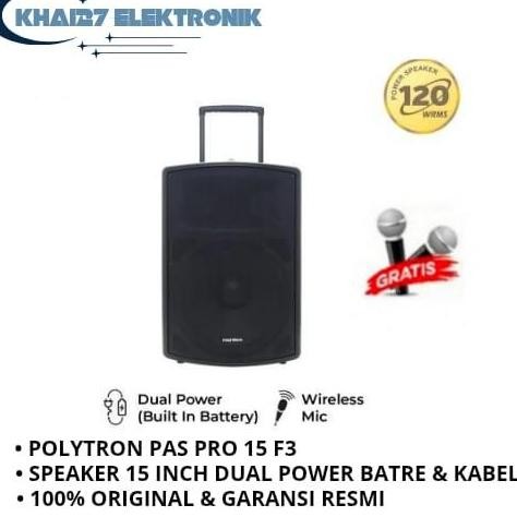 Sale Speaker Polytron Pas Pro15F3 / Speaker Polytron Pas Pro15F3 / 15Inch Speaker Polytron Pas Pro15