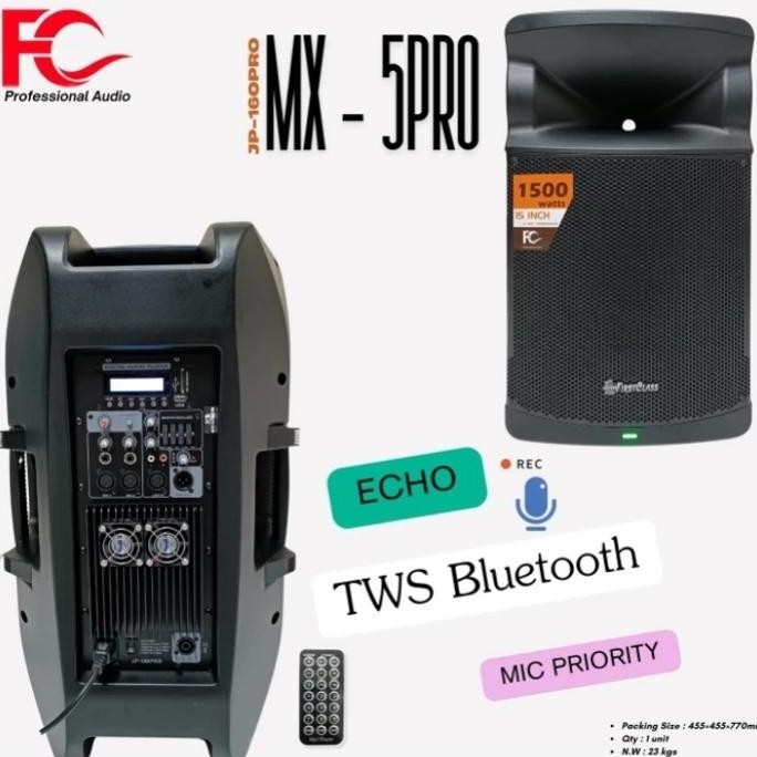 Promo Speaker Aktif 15 Inch Otiginal Firstclass Mx5 Pro Speaker Active Bluetooth Usb Tws 15 Inch