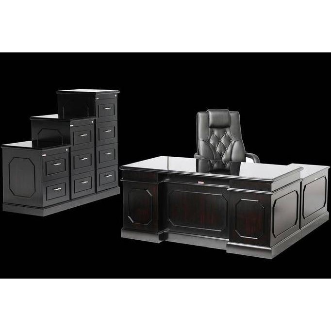 Sale Meja Kantor Kerja Komputer Direktur Eksekutif Horsemetal Horse Metal Mtl 01 Dark Mahoni