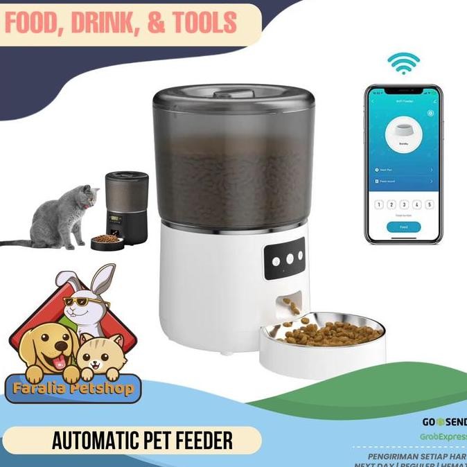 Automatic Pet Feeder Mesin Dispenser Makanan Otomatis Kucing Anjing Co