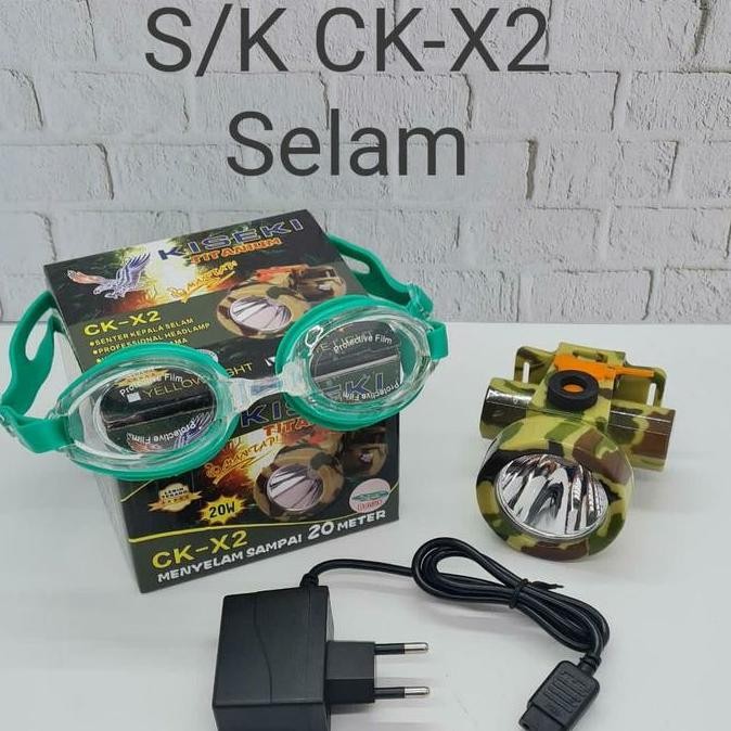 Senter Kepala Selam Kiseki Ck X2