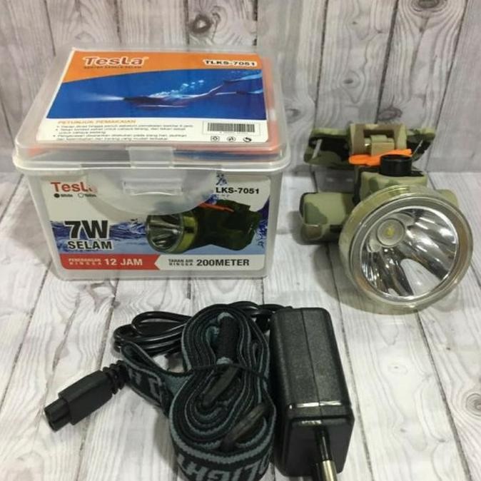 Senter Kepala Menyelam Tesla 7W