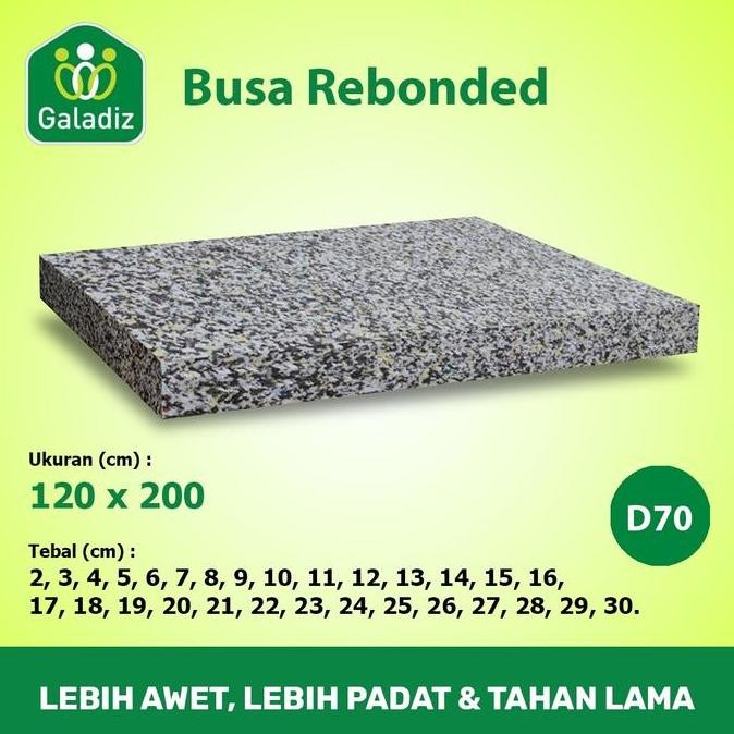 ready Busa Rebonded / Rebonded Foam / Matras Density 70 Uk 120 x 200