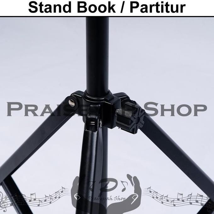 

ready Stand Buku Book Partitur Besi Kokoh Duduk
