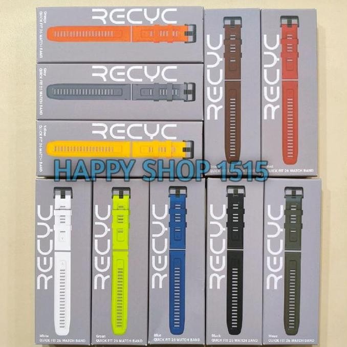 TERBARU - RECYC QUICK FIT 26 MM Watch Band for Smartwatch Garmin /quickfit 26MM