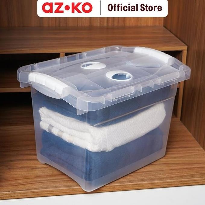 

Terlaris Azko Masterspace 38X27.5X25.5 Cm Kotak Penyimpanan Dengan Tutup