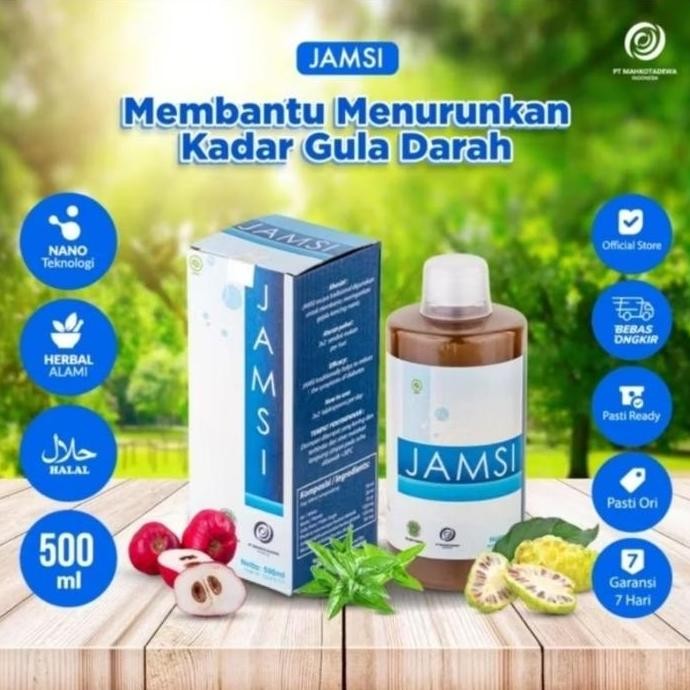 TERBARU - JAMSI 500ML - JAMSI JAMU DIABETES KENCING MANIS HERBAL ALAMI ORIGINAL
